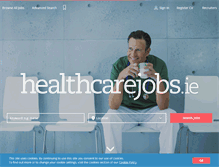 Tablet Screenshot of healthcarejobs.ie